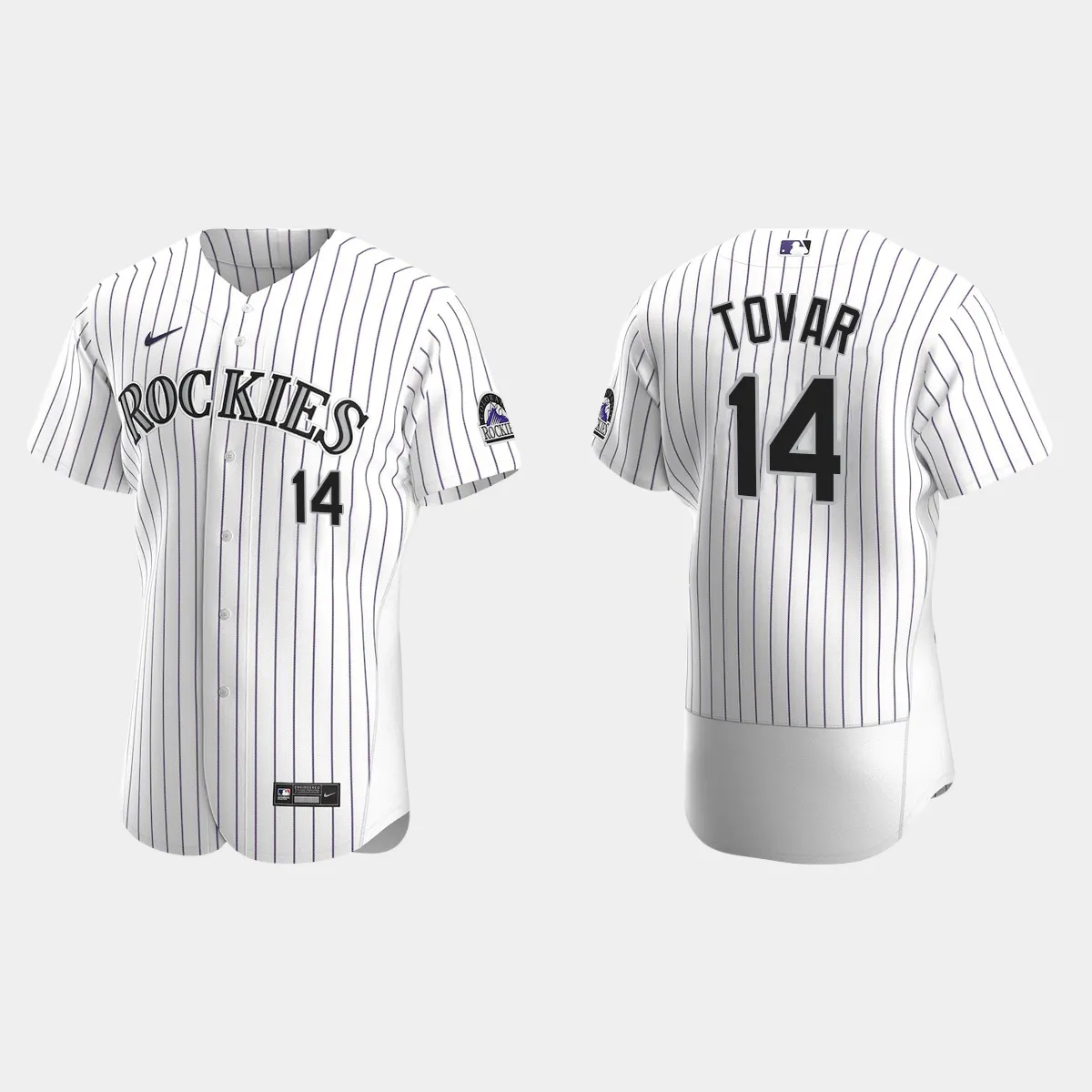 Ezequiel Tovar Colorado Rockies Home Jersey - White Purple