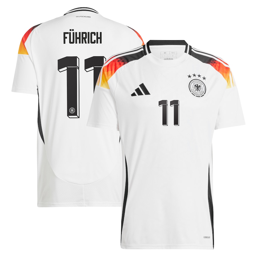 Führich Men's Germany 2024 Stadium Home Soccer Jersey