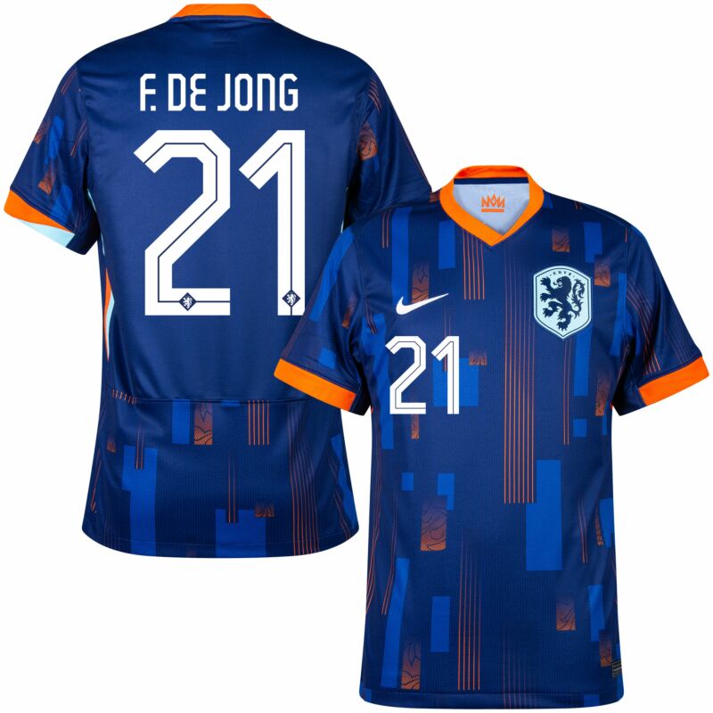 F. De Jong Men's Holland 2024 Stadium Away Soccer Jersey