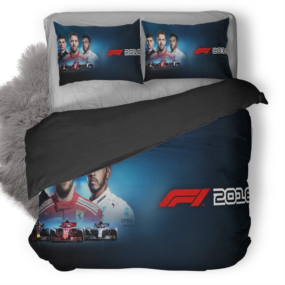 F1 3D Customized Duvet Cover Bedding Set