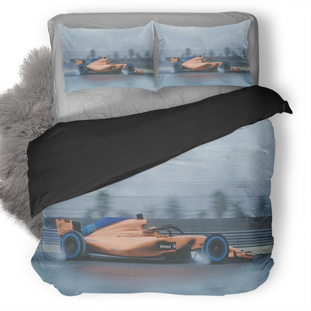 F1 Mclaren 3D Customized Duvet Cover Bedding Set