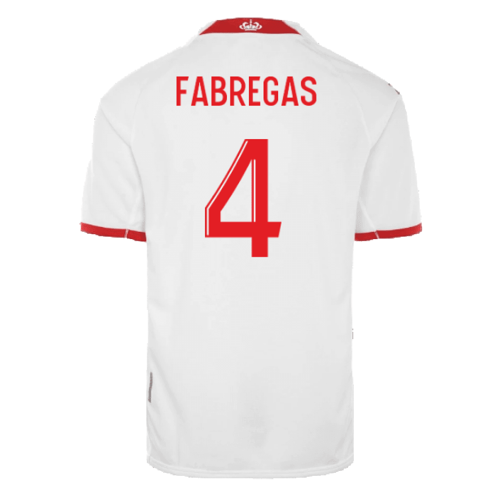 Fabregas 4 AS Monaco 2022/23 Home Player Soccer Jersey – White