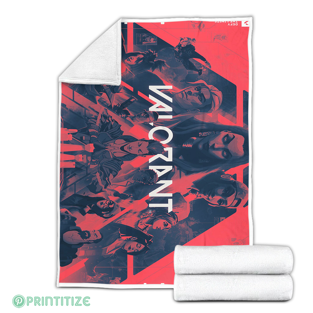 Fade Valorant Fleece Blanket