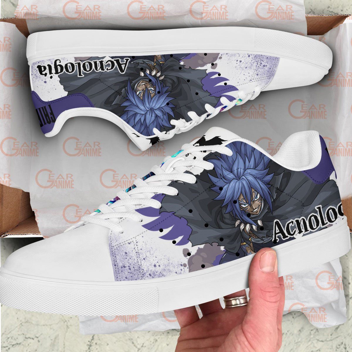 Fairy Tail Acnologia Skate Sneakers Custom Anime Shoes