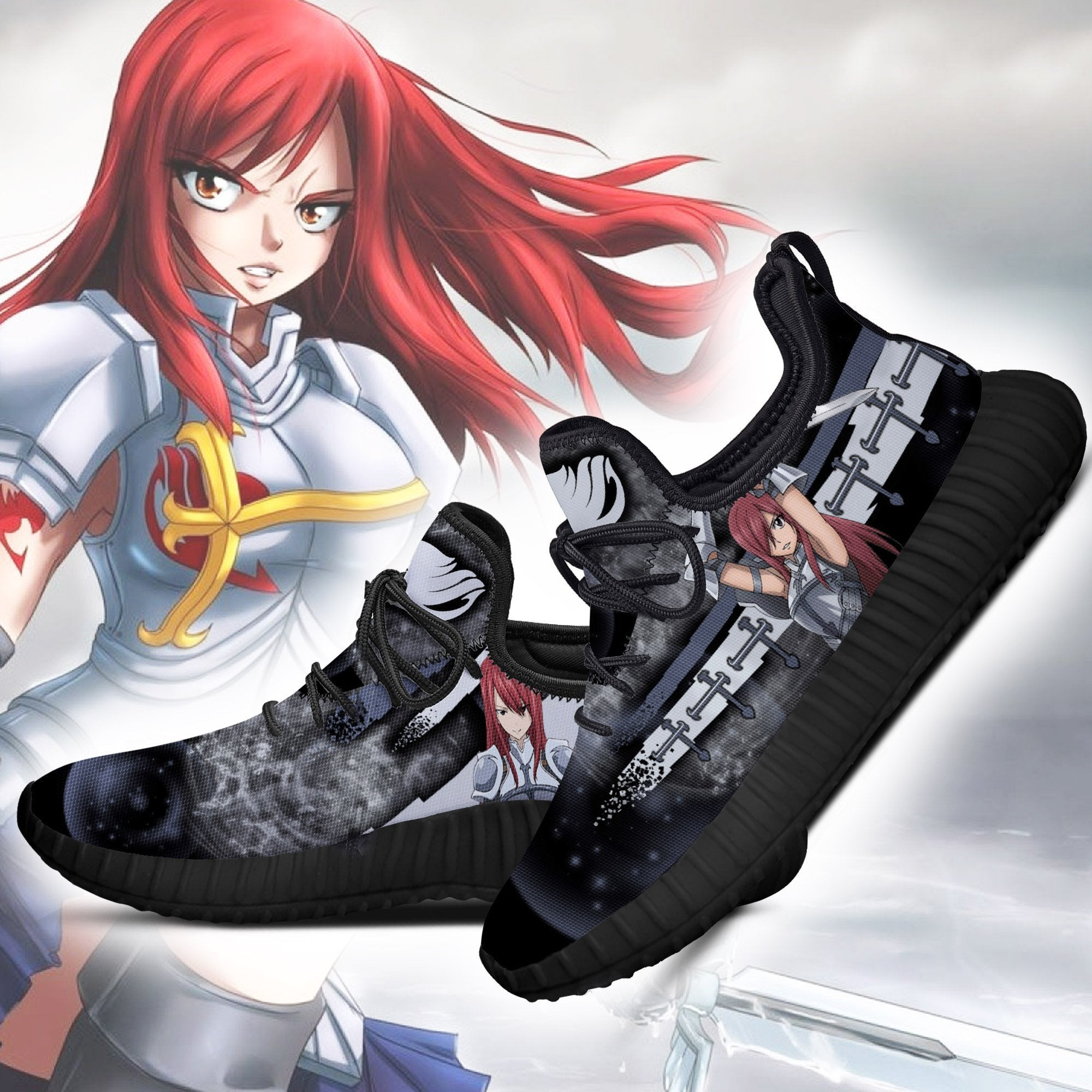 Fairy Tail Erza Scarlet Reze Shoes Knight Sporty Fairy Tail Anime Sneakers