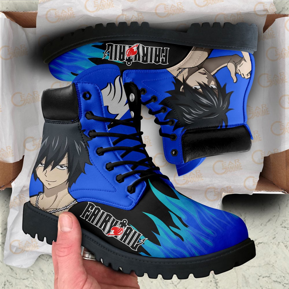 Fairy Tail Gray Fullbuster Boots Custom Anime Shoes