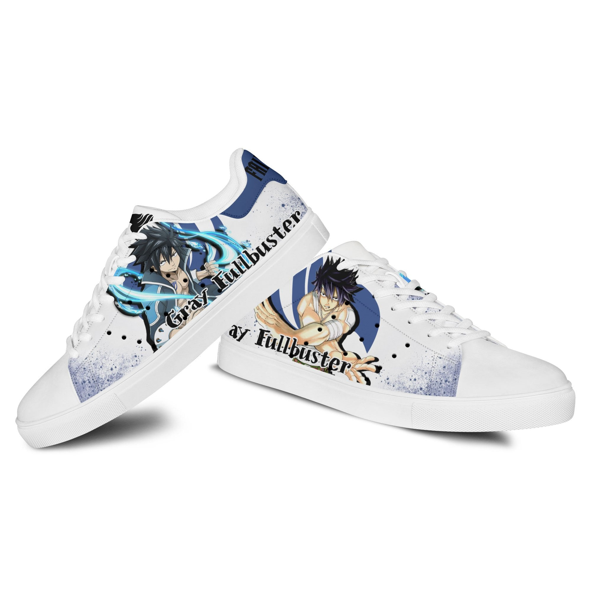 Fairy Tail Gray Fullbuster Skate Sneakers Custom Anime Shoes