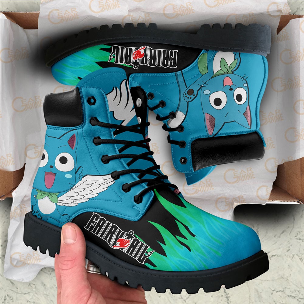 Fairy Tail Happy Boots Custom Anime Shoes