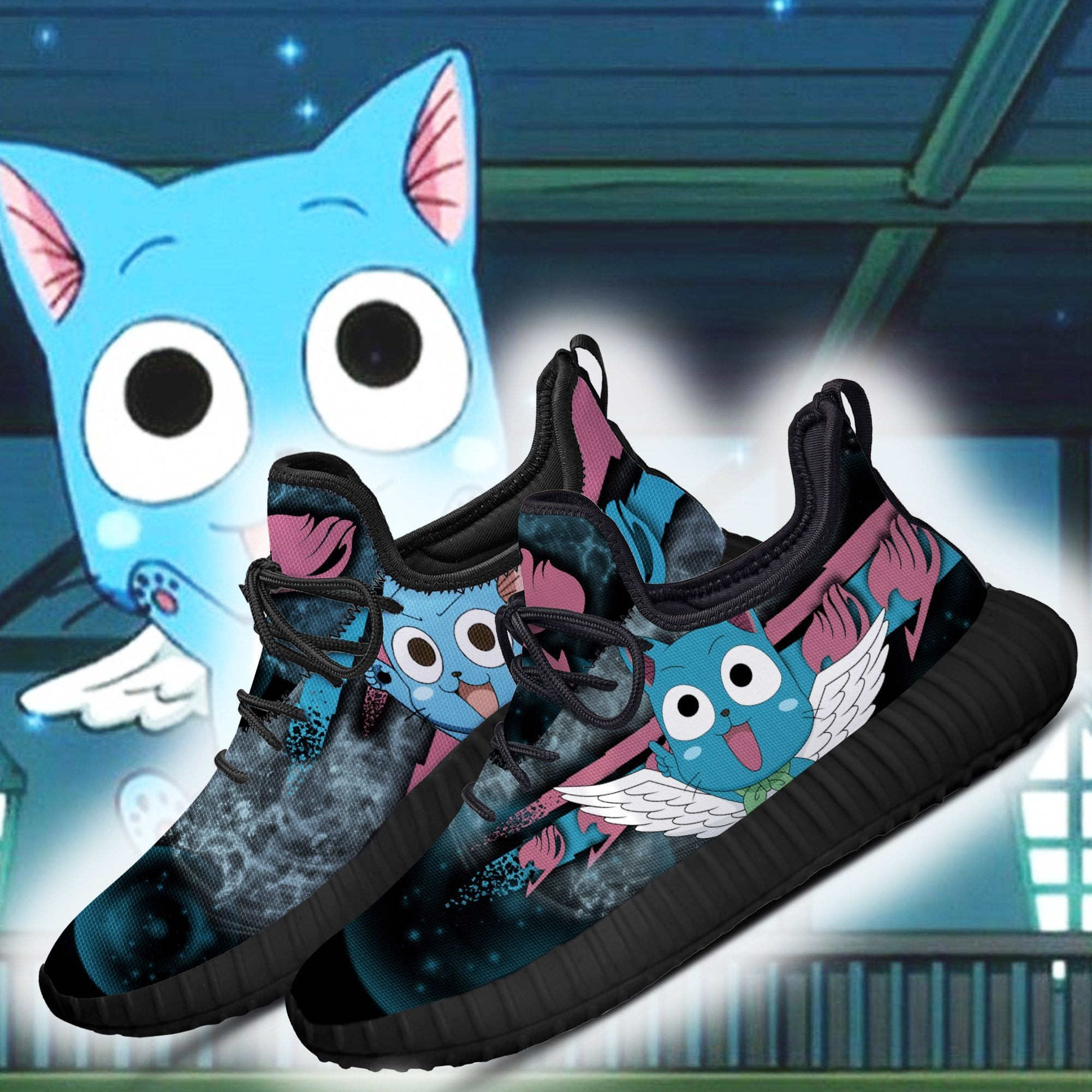 Fairy Tail Happy Reze Shoes Fairy Tail Anime Sneakers