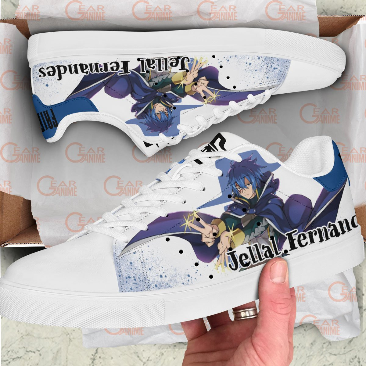 Fairy Tail Jellal Fernandes Skate Sneakers Custom Anime Shoes
