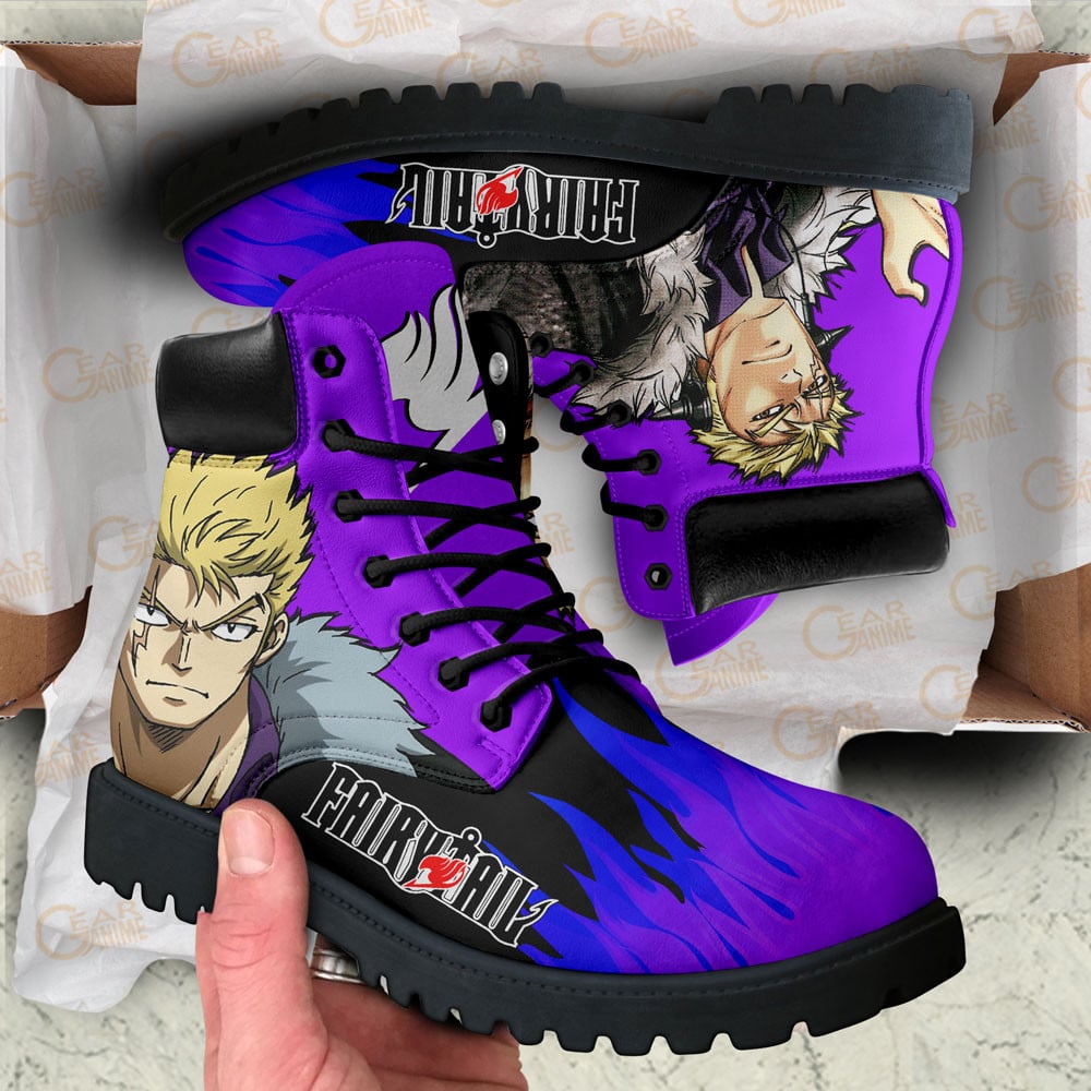 Fairy Tail Laxus Dreyar Boots Custom Anime Shoes
