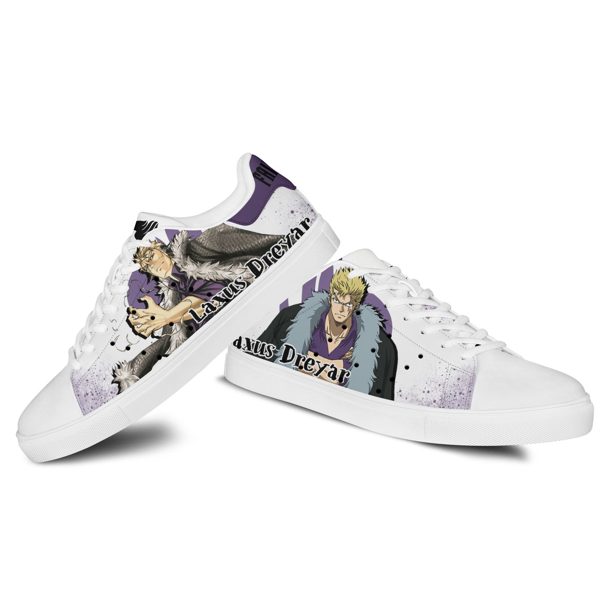 Fairy Tail Laxus Dreyar Skate Sneakers Custom Anime Shoes