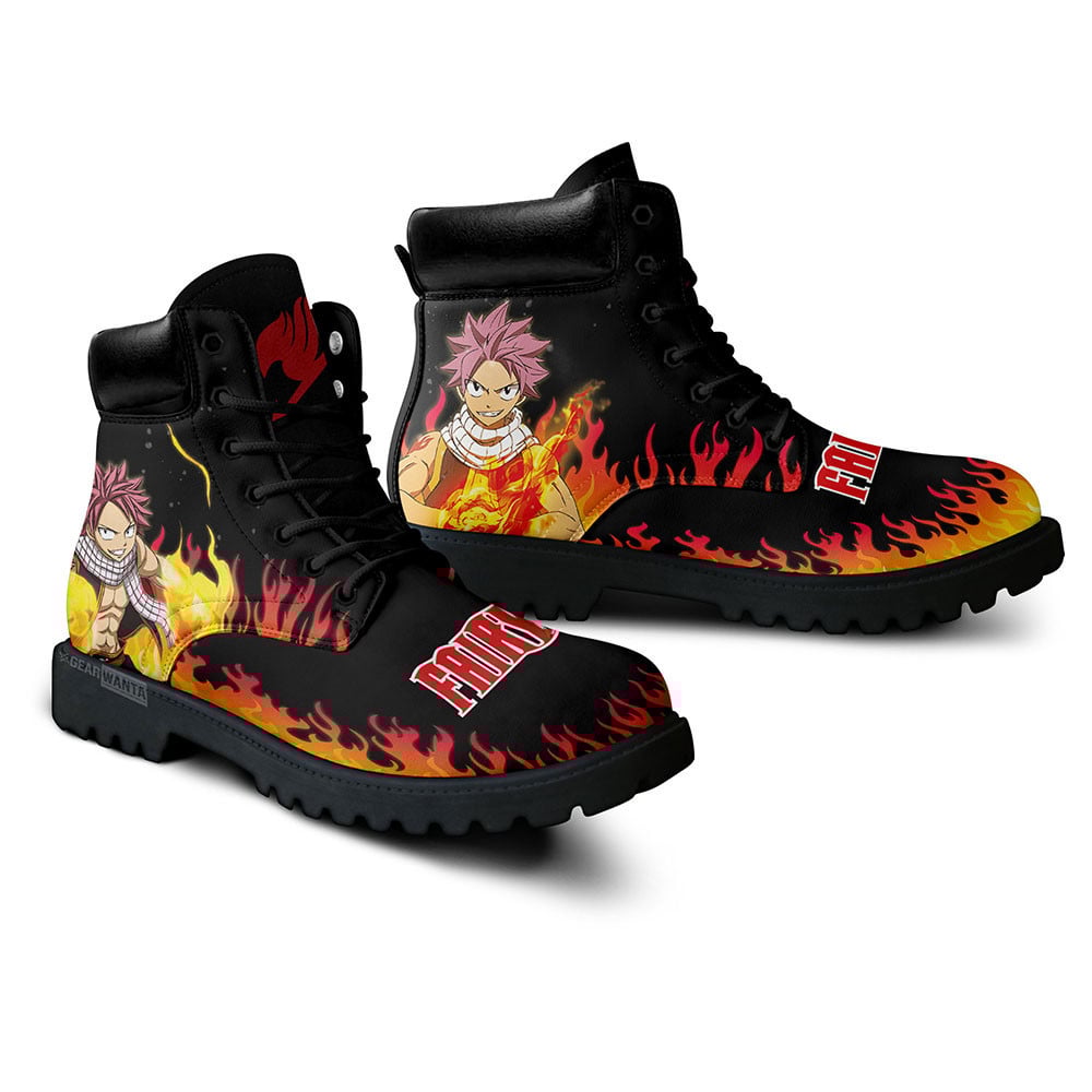Fairy Tail Natsu Dragneel Boots Custom Anime Shoes