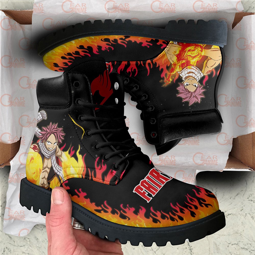 Fairy Tail Natsu Dragneel Boots Custom Anime Shoes