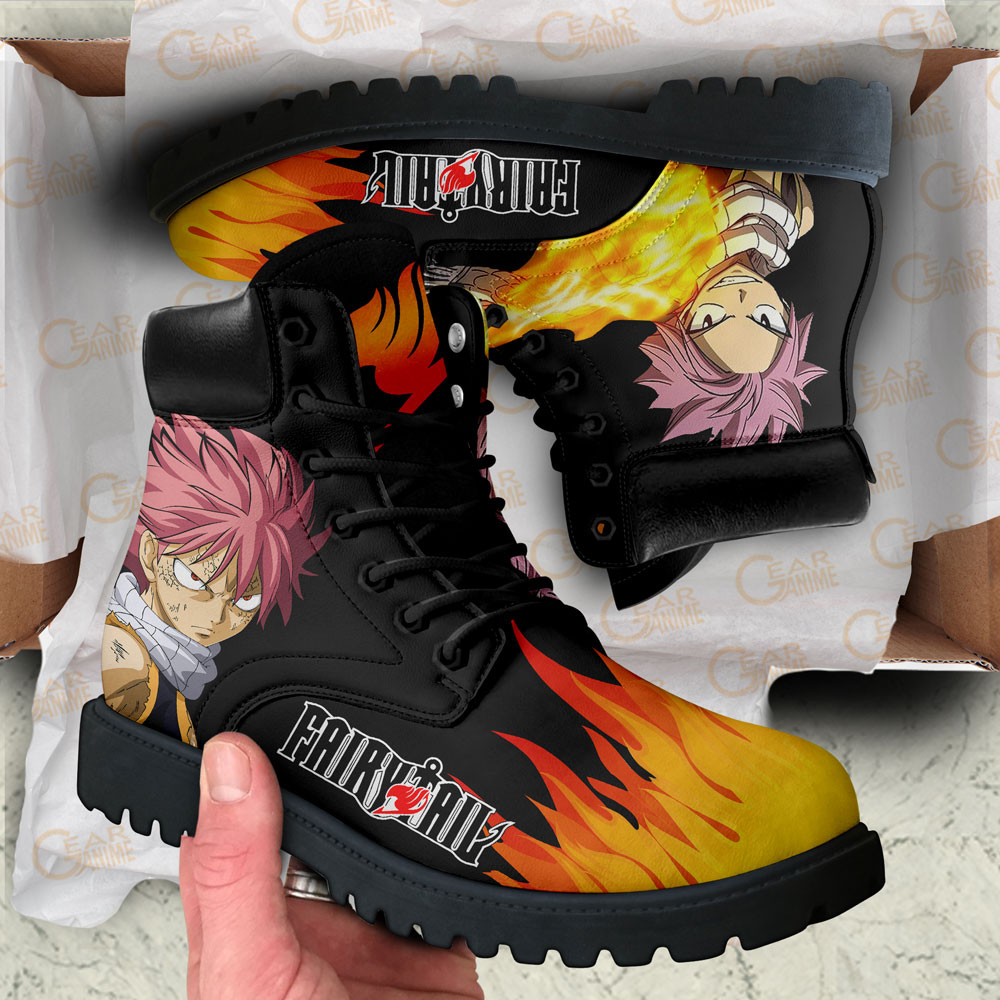 Fairy Tail Natsu Dragneel Boots Custom Anime Shoes