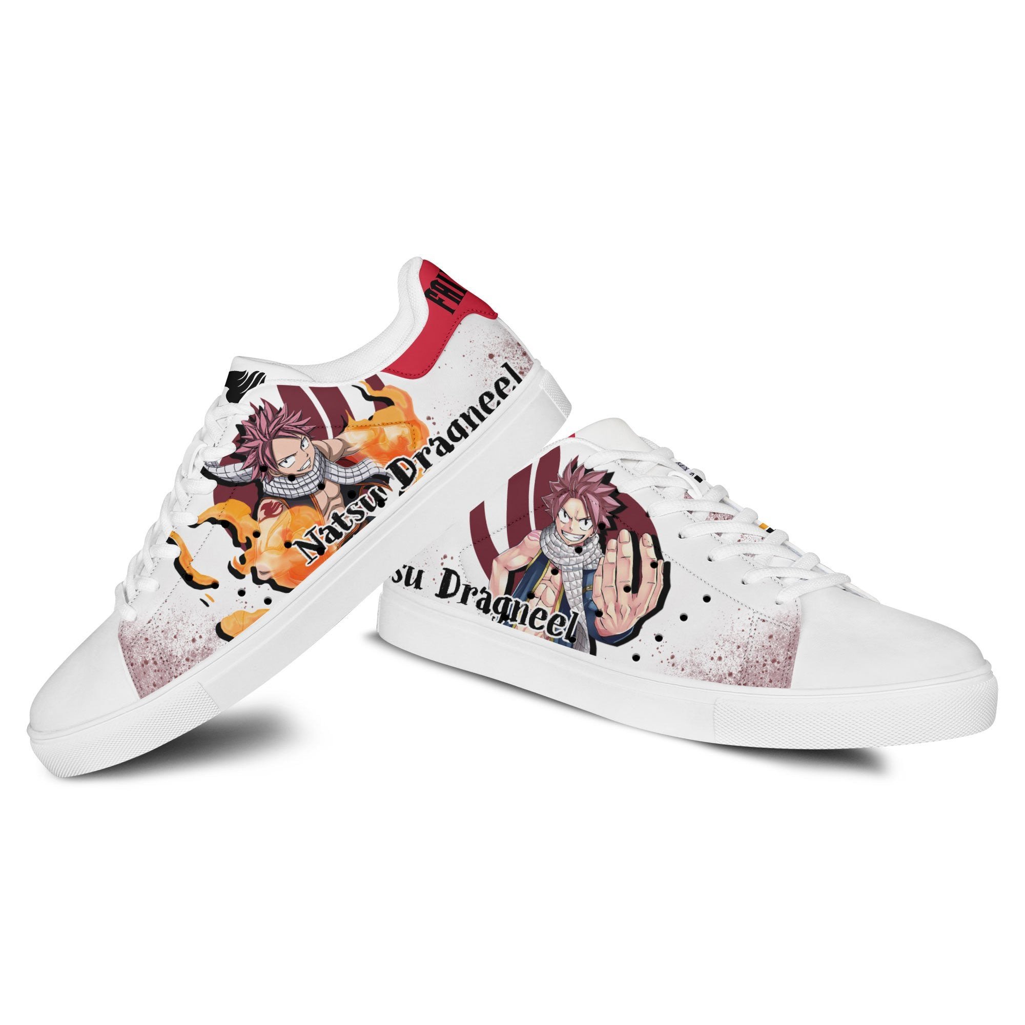 Fairy Tail Natsu Dragneel Skate Sneakers Custom Anime Shoes