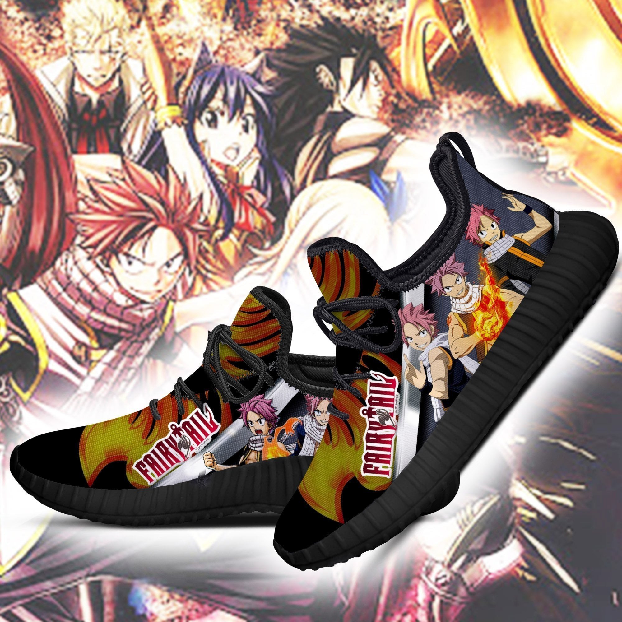 Fairy Tail Natsu Reze Shoes Fairy Tail Anime Shoes Fan Gift Idea