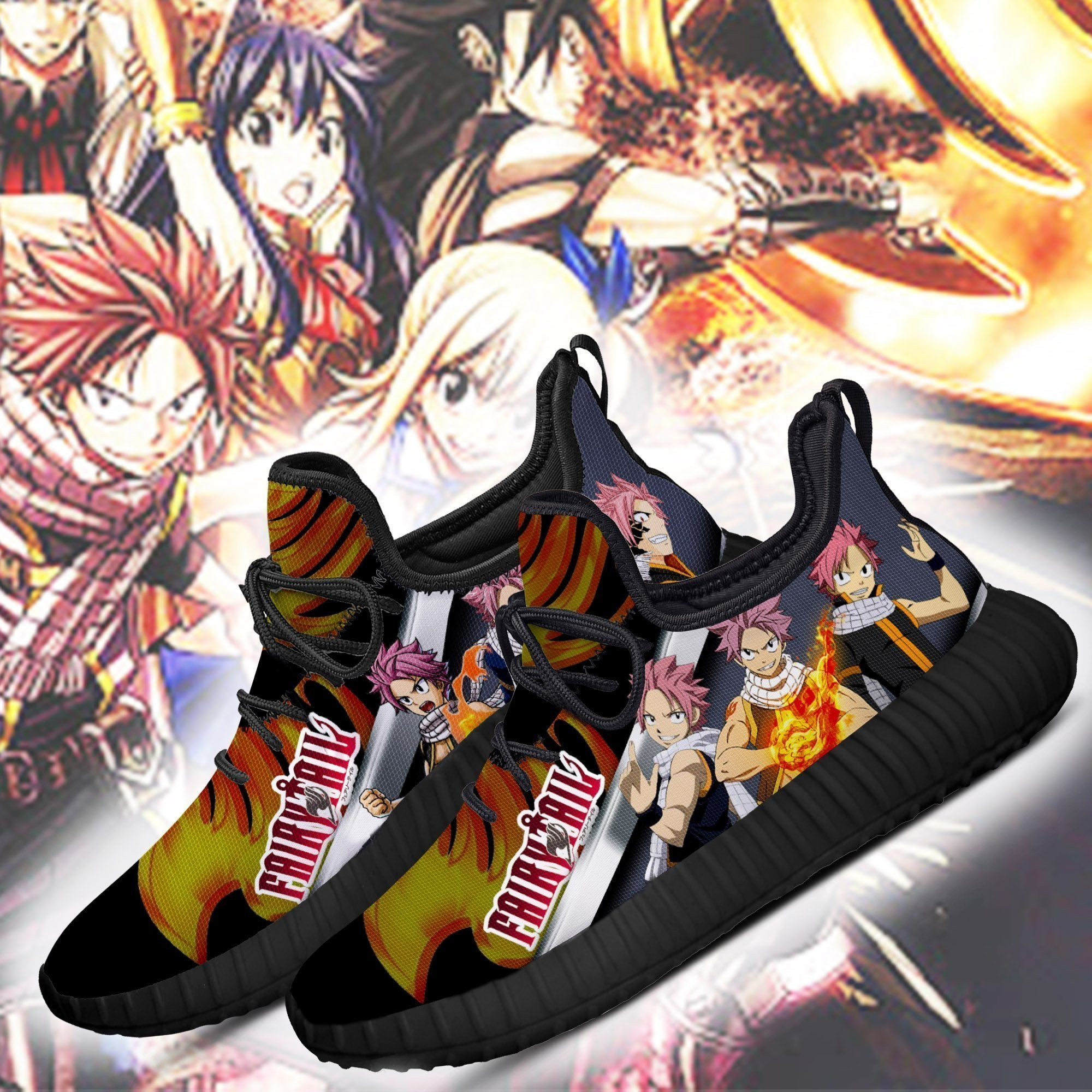 Fairy Tail Natsu Reze Shoes Fairy Tail Anime Shoes Fan Gift Idea