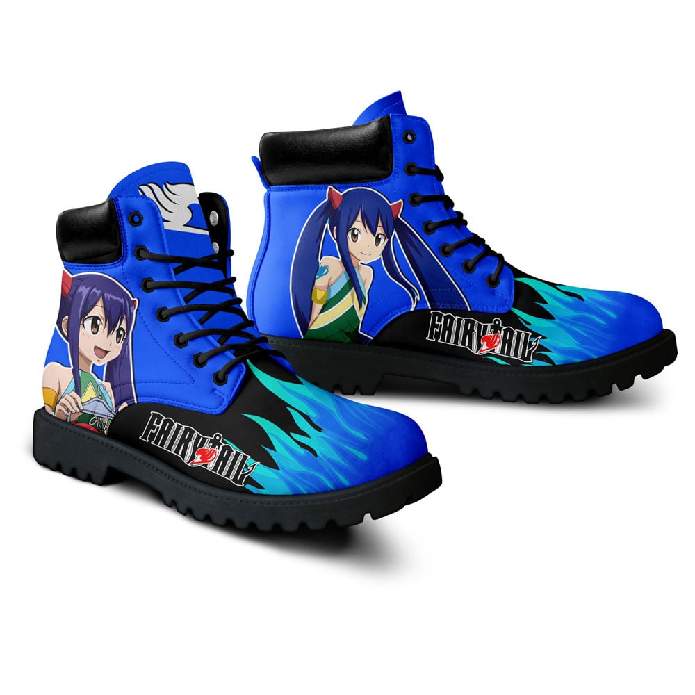Fairy Tail Wendy Marvell Boots Custom Anime Shoes