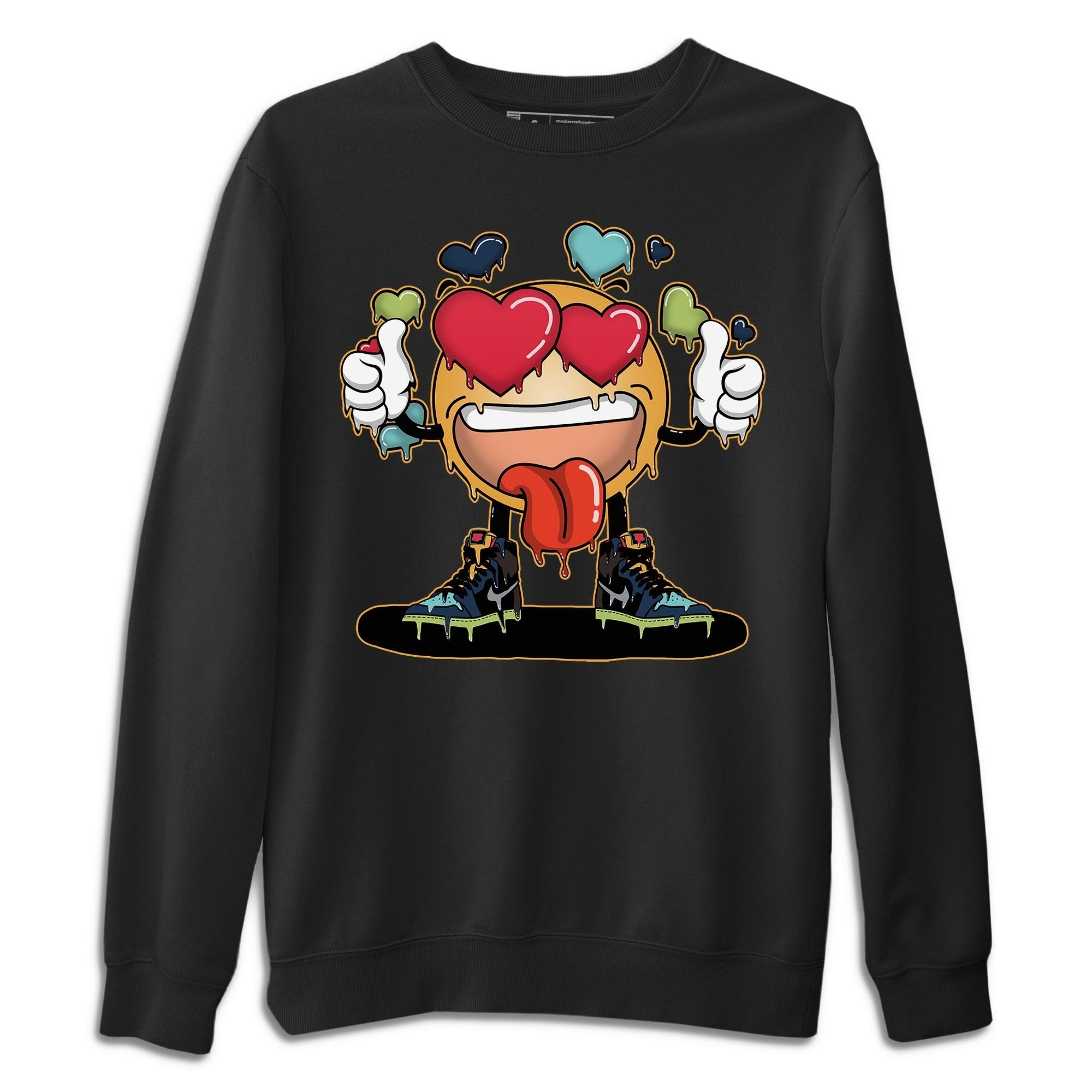 Fallin’ Love Emoji Unisex Sweater – Air Jordan 1 Bio Hack, Sneakers Matching Sweater