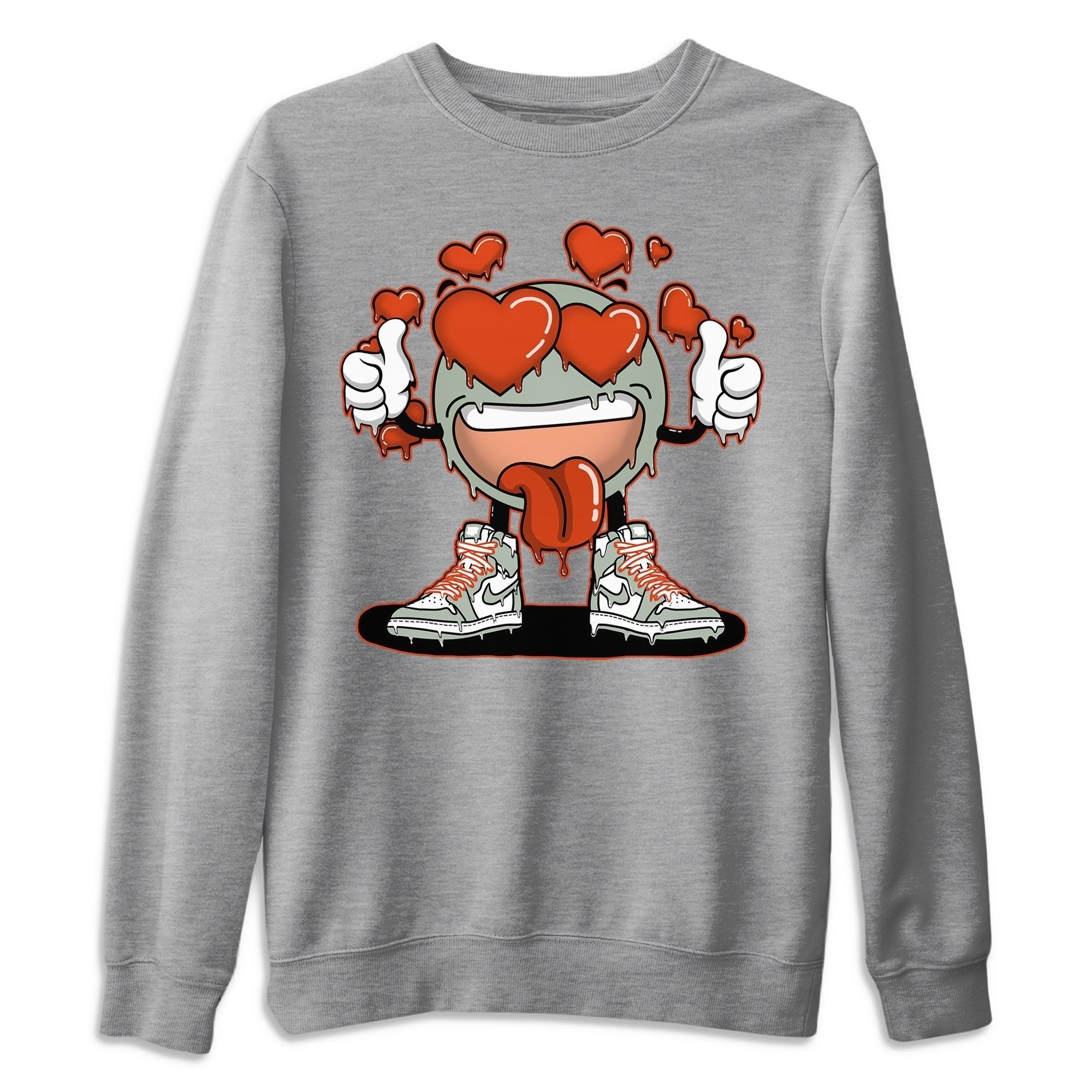 Fallin’ Love Emoji Unisex Sweater – Air Jordan 1 Seafoam, Sneakers Matching Sweater