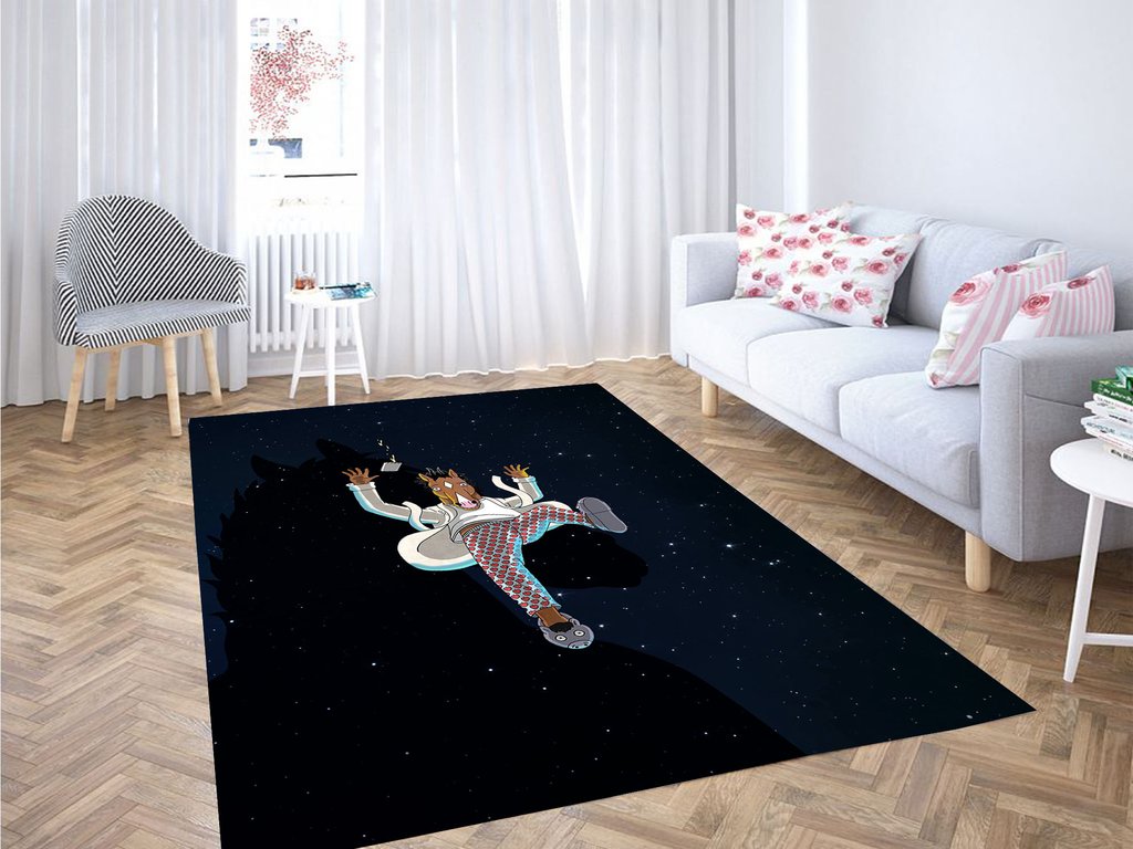 Falling Bojack Horseman Living Room Modern Carpet Rectangle Rug