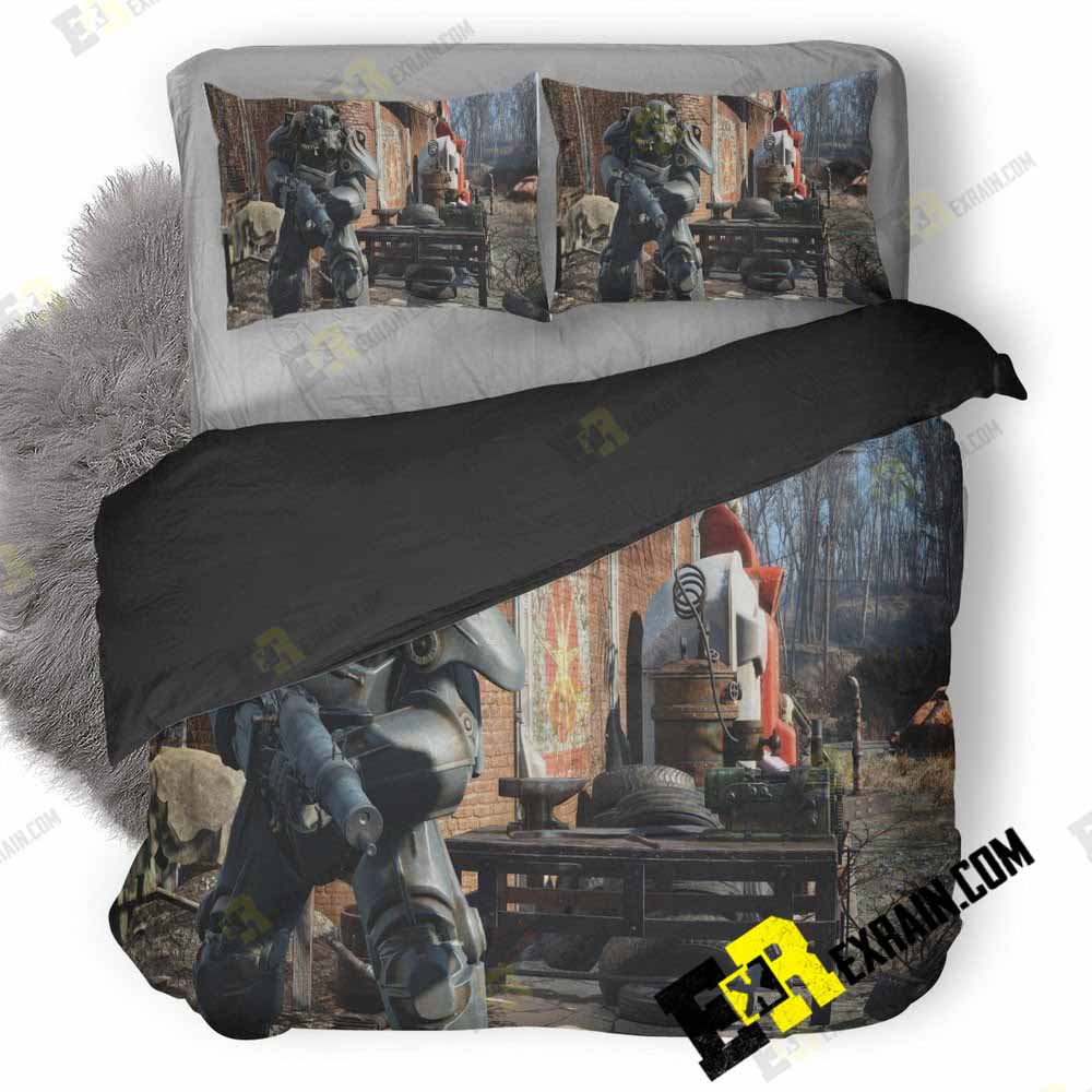 Fallout High Res Texture Pack New 3D Customized Duvet Cover Bedding Set