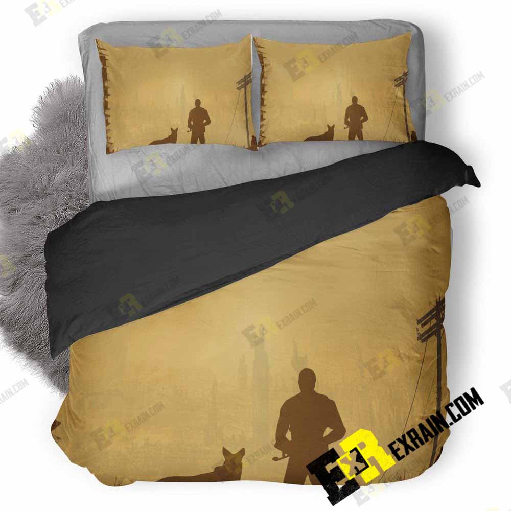 Fallout Minimalist 0B 3D Customized Duvet Cover Bedding Set