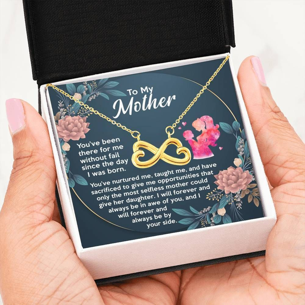 Family Gift For Mother Premium Infinity Heart Necklace I Will Always Be By Your Side