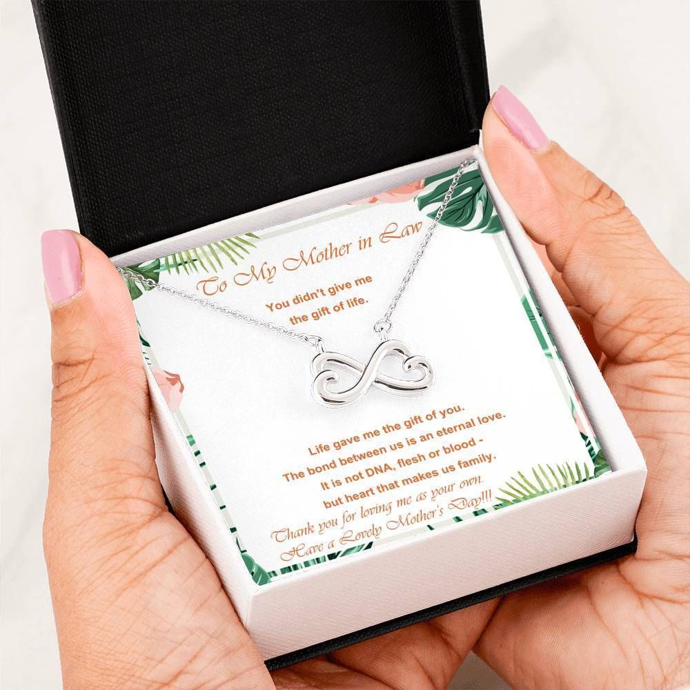 Family Gifts For Mother Life Gave Me You Infinity Heart Necklace