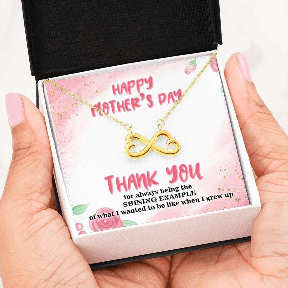 Family Mother Day Infinity Heart Necklace – For Mom