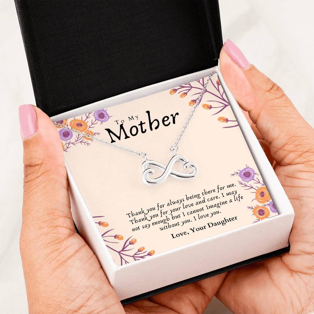 Family Mother Day Mom’s Infinite Love Deserves Infinity Necklace – A Gift With A Heartfelt Message To Say Thank You To Mom