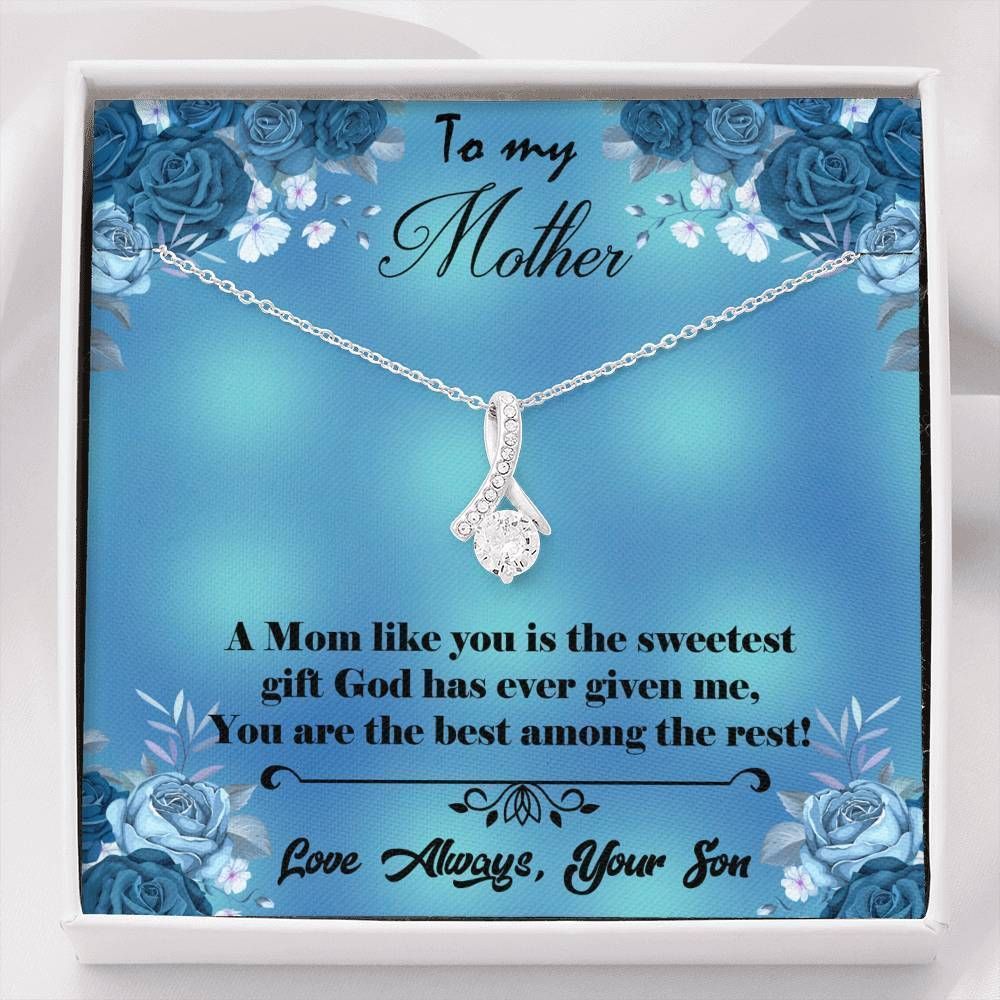 Family Son Gift For Mom Alluring Beauty Necklace Love Always