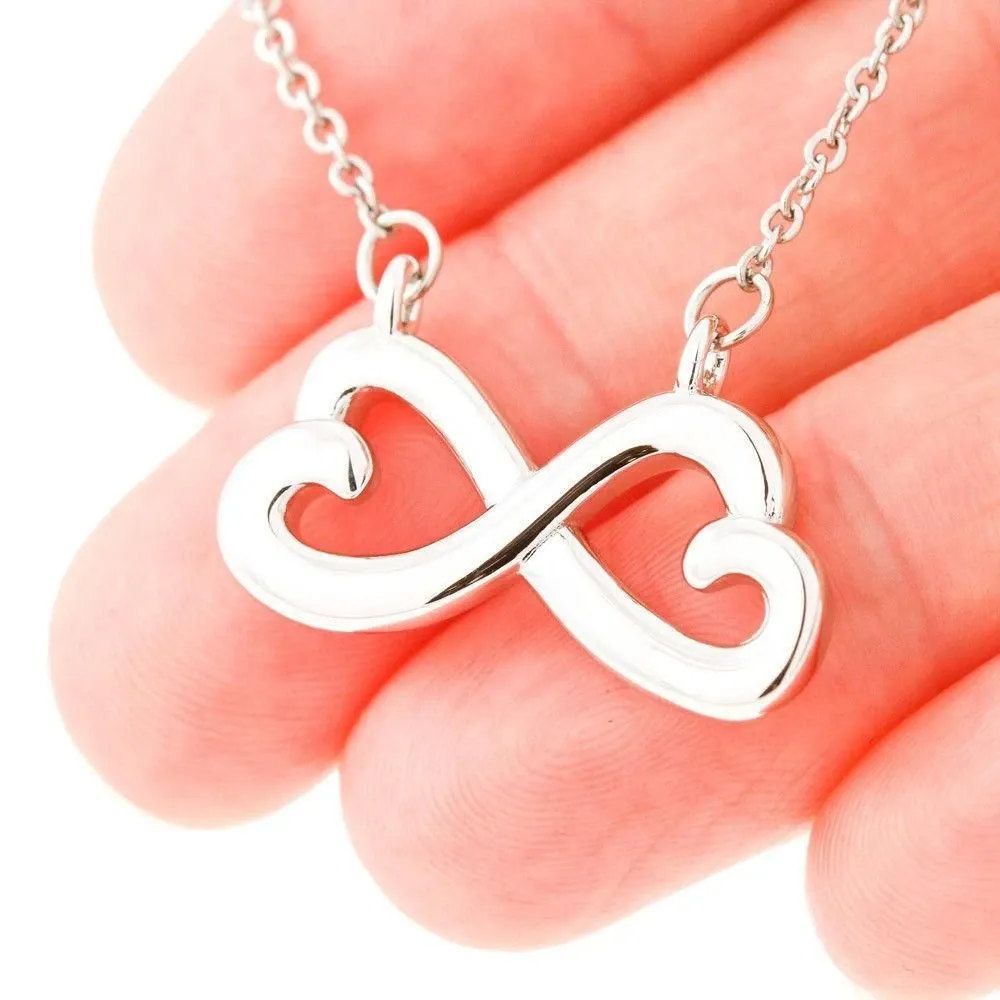 Family To My Mom Thank For Everything Infinity Heart Necklace For Mom
