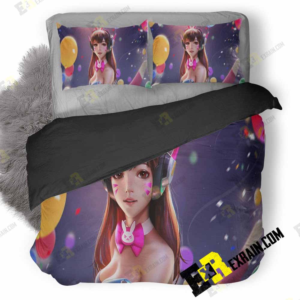 Fan Art Dva Overwatch Dg 3D Customized Duvet Cover Bedding Set