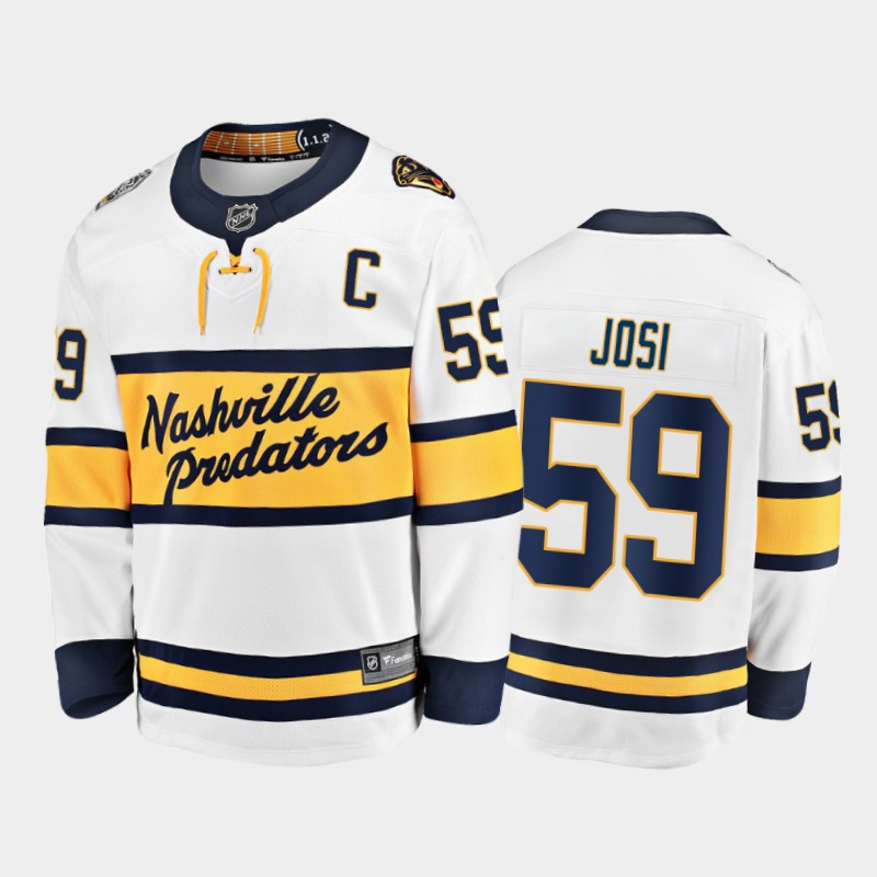 Fanatics Predators Roman Josi #59 White 2020 Winter Classic Breakaway Player Jersey