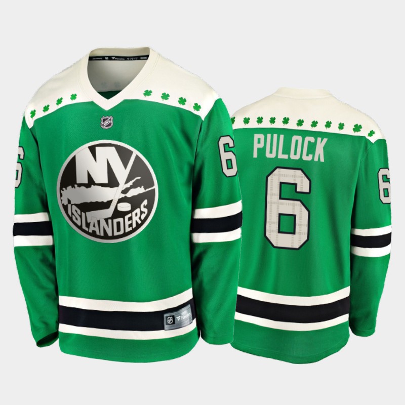 Fanatics Ryan Pulock #6 Islanders 2020 St. Patrick's Day Player Jersey Green