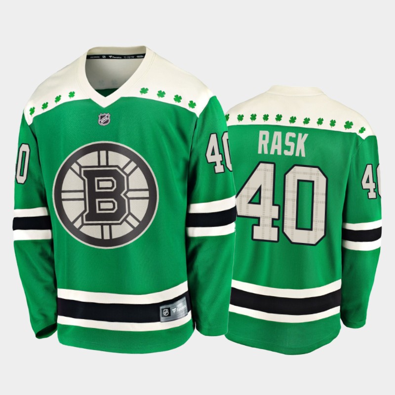 Fanatics Tuukka Rask #40 Bruins 2020 St. Patrick's Day Player Jersey Green