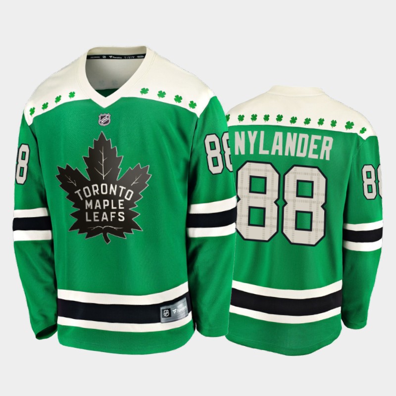 Fanatics William Nylander #88 Maple Leafs 2020 St. Patrick's Day Player Jersey Green