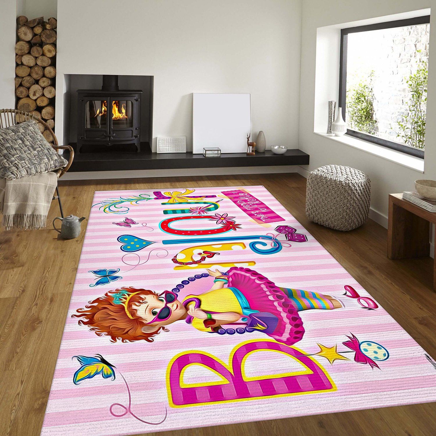 Fancy Nancy Rectangle Rug – Custom Size And Printing