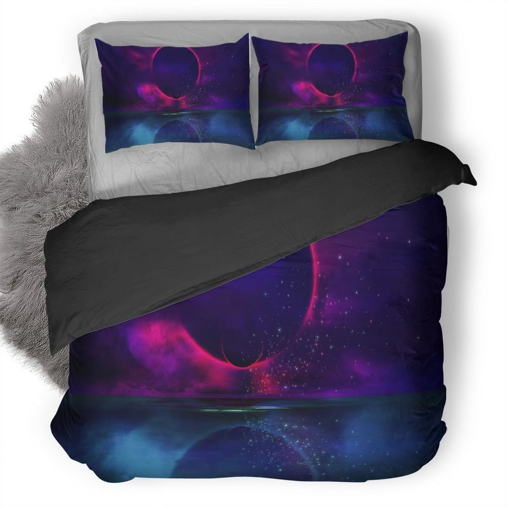 Fantasy Stars Alien Boat Calm 3D Customized Duvet Cover Bedding Set