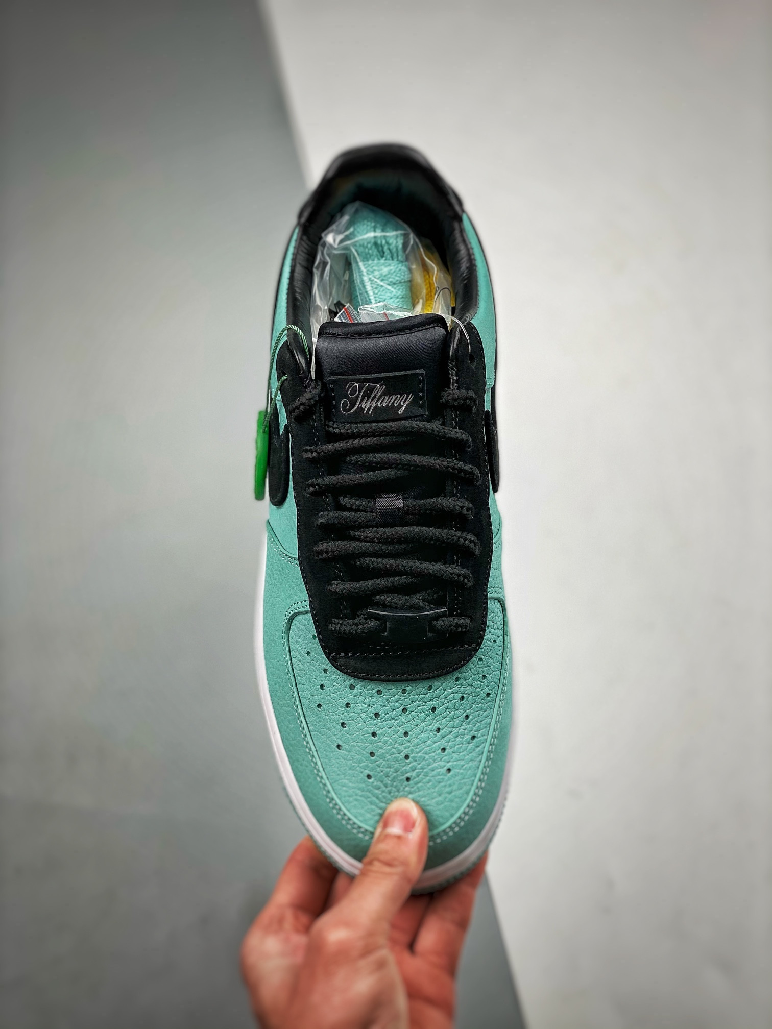 Fany & Co. x Nike Air Force 1 Low Green Black Custom For Sale