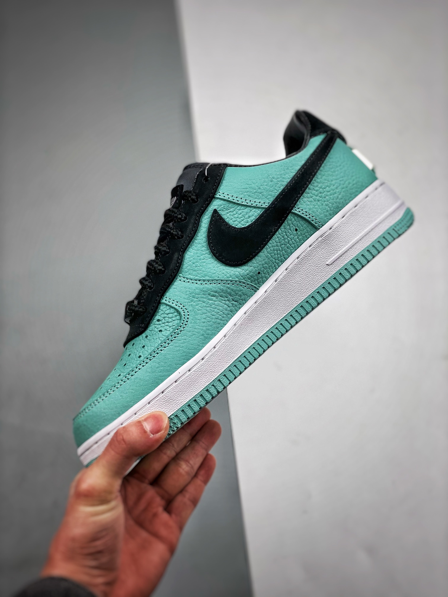 Fany & Co. x Nike Air Force 1 Low Green Black Custom For Sale