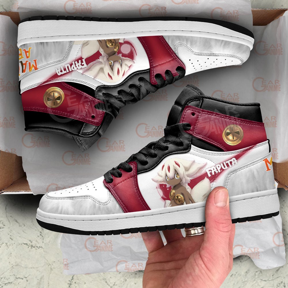 Faputa JD1s Sneakers Made In Abyss Anime Shoes For Otaku, Air Jordan Hightop