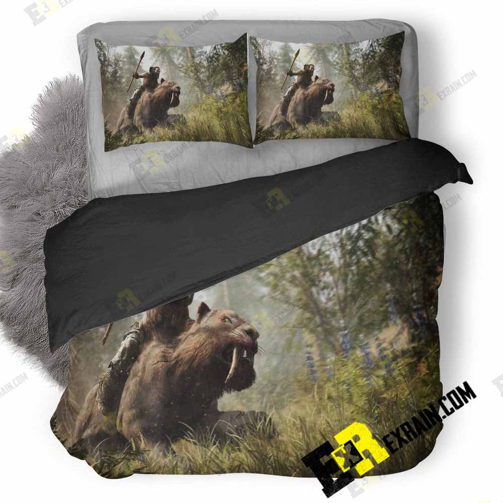 Far Cry Primal Game Wallpaper 3D Customized Duvet Cover Bedding Set