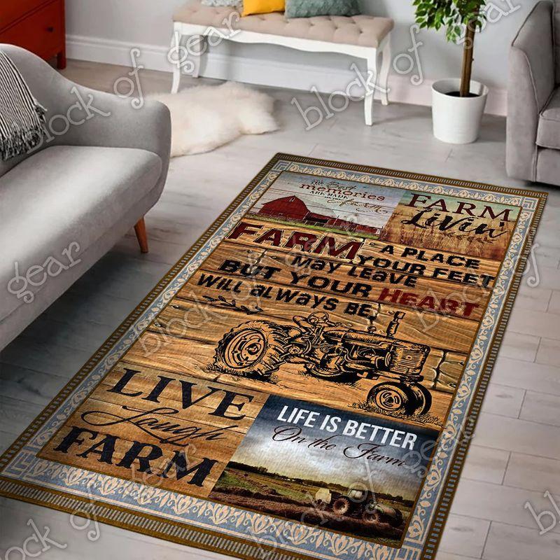 Farm Living Room Rectangle Rug