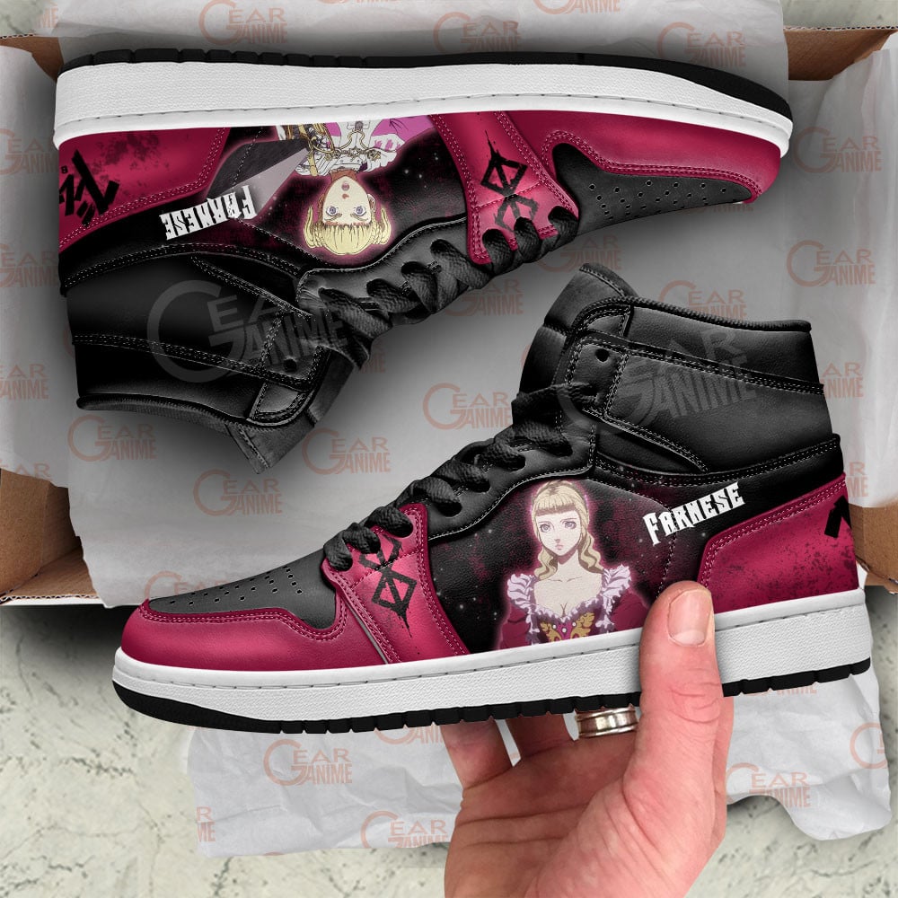 Farnese de Vandimion JD1s Sneakers Berserk Anime Shoes For Fans, Air Jordan Hightop