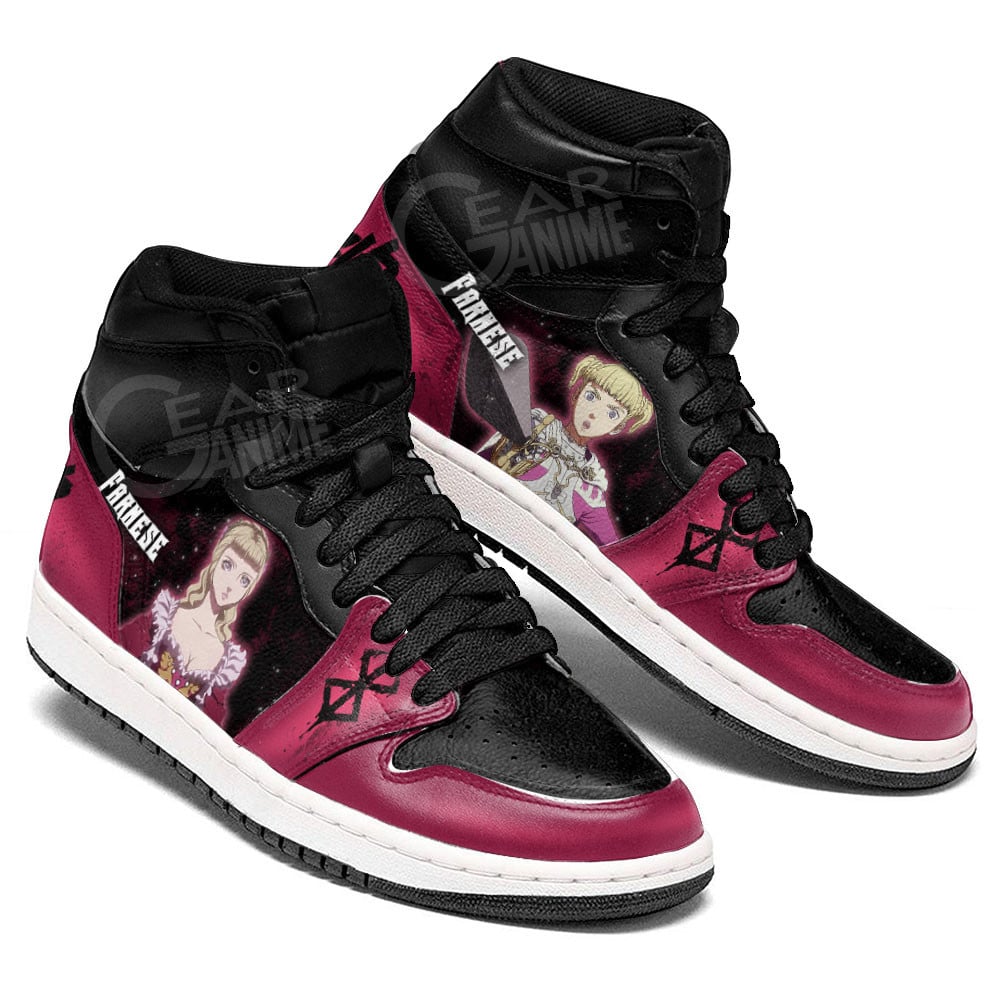 Farnese de Vandimion JD1s Sneakers Berserk Anime Shoes For Fans, Air Jordan Hightop