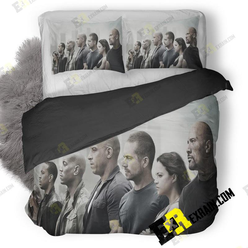 Fast And Furious 2015 3D Customized Duvet Cover Bedding Set
