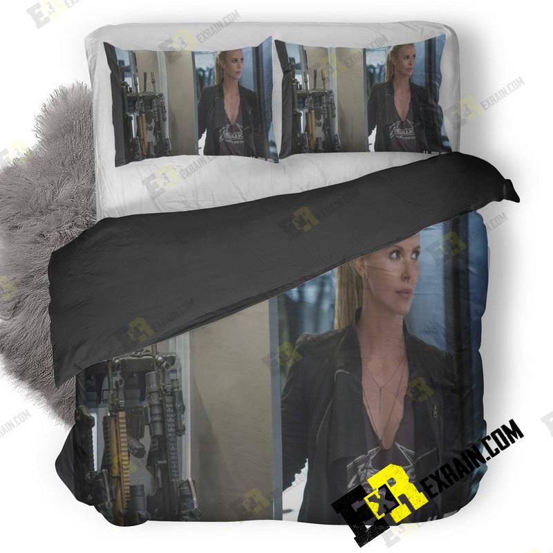Fast Charlize Theron Pic 3D Customized Duvet Cover Bedding Set